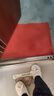 防滑地垫厨房厕所疏水脚垫子洗手间户外商用塑料pvc镂空防水门垫 红色 3.5mm厚60*90cm 实拍图