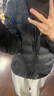 鸭鸭（YAYA）轻薄羽绒服女短款立领薄款秋冬保暖时尚休闲立领外套K 黑色 M 160 实拍图