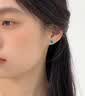 戚小米s999纯银养耳洞耳钉女耳骨钉耳蜗养耳棒小耳环气质高级感足银耳饰 海蓝色一对【999足银】 实拍图