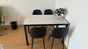 凡社一桌四椅餐桌家用餐桌椅组合 钢化玻璃小户型长方形饭桌 桌子T 实拍图