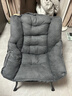 新颜值主义懒人沙发座椅单人沙发椅家用学生宿舍休闲电脑椅阳台躺椅靠背椅 灰色-升级加厚款(不带抱枕） 实拍图