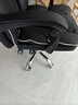 奥伦福特 电脑椅办公椅子电竞椅家用人体工学椅老板椅主播靠背椅皮革转椅 工学椅-黑+搁脚+乳胶【二代】 实拍图