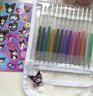 舒星库洛米48色混装彩色闪光啫喱笔 手账专用亮晶晶发光闪粉 儿童闪亮变色荧光流沙珠光绘画用 实拍图