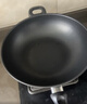爱仕达无油烟不粘锅炒锅 硬氧耐磨耐用油你控炒菜锅32cm 明火电磁炉通用 炒锅 黑红配件 32cm 实拍图