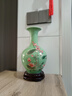 傲世景德镇陶瓷器新中式花瓶工艺品客厅摆件酒柜玄关茶室博古架装饰品 豆青釉清荷赏瓶+底座 实拍图