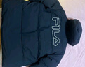 FILA 斐乐官方男女羽绒服情侣款冬宽松休闲运动连帽印花保暖外套 实拍图