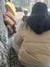 雅鹿短款羽绒服女款2025新款秋冬休闲外套连帽可拆石墨烯保暖时尚外套 暖冬米 S 建议90-105斤 实拍图