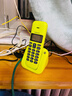 摩托罗拉（Motorola）数字无绳电话机 无线座机 子母机单机 套装 大屏幕 白色背光 清晰免提  办公家用 T301C(青柠色） 实拍图