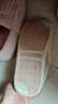 京东京造家居包脚棉拖鞋轻简毛绒保暖包跟棉拖鞋女款 花簇粉40-41 JZ-3222 实拍图