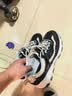 斯凯奇（Skechers）奥利奥熊猫鞋丨老爹鞋男女经典黑白复古春夏轻便潮流增高运动休闲 男款-BKW/黑色/白色 43 实拍图