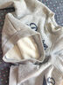 左西男童加绒加厚卫衣冬季2025新款儿童上衣长袖冬装保暖 灰色 110 实拍图