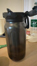 米家运动水杯 塑料杯大容量夏季男运动健身便携茶水分离杯经典黑1L 实拍图