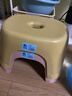 椅子奶油风家用小凳子加厚塑料凳可叠放耐用儿童凳学生寝室矮凳 柠檬黄1个 实拍图