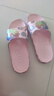 维布伦（VEBLEN）防滑拖鞋女外穿夏季印花室内居家软底凉拖鞋厚底浴室洗澡凉拖女款 69221太阳花水晶粉 40-41 实拍图