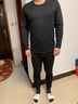莫代尔男士保暖内衣男款加绒加厚秋冬季中老年人圆领超厚保暖防寒套装 【超厚羊羔绒套装】深灰 XL 【适合体重110-130斤】 实拍图