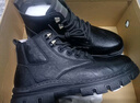 海澜之家HLA马丁靴男士休闲鞋秋冬工装鞋子男HAAGZM4AB70567 黑色加绒42 实拍图