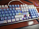 本手《鲸语星愿》主题机械键盘有线电竞游戏键盘鼠标套装台式电脑笔记本打字办公女生发光吃鸡键鼠套装 《鲸语星愿》白蓝【彩光】茶轴 机械键盘104键 实拍图