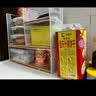 伊思家桌面杯子置物架餐桌零食架茶几客厅杯子水杯桌上台面多层整理神器 【三层大号】白架橡木板 实拍图
