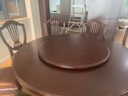 一具一家美式实木圆桌餐桌全实木1.3m复古1米5圆形餐桌餐厅家用餐桌椅组合 1.5m全实木圆桌+D618软包餐椅6把 实拍图