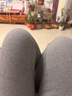 古今（GUJIN）羊毛蚕丝加厚保暖裤女秋冬棉裤加绒打底裤女裤高腰秋裤女灰L 实拍图