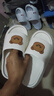卡通黄小熊拖鞋2025夏季新款外穿软底EVA居家凉鞋一字拖 白色小熊 36-37 【适合35-36】 实拍图