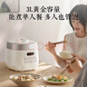 苏泊尔（SUPOR）电压力锅0氟电饭煲多功能压力锅1-3人压力煲煮饭煮粥锅火锅家用高颜值压力饭煲电饭锅 白色陶晶内胆 3L SY-30FC3006 实拍图