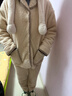 海澜之家【抱抱绒】睡衣女士翻领长毛珊瑚绒抗菌防螨长袖长裤家居服套装 实拍图