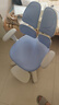 护童（Totguard）儿童学习椅可调节升降学生四背坐姿椅  G985Ultra_奇思蓝 含脚踏 实拍图