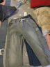 25新款加绒加厚男士新款牛仔裤宽松裤子修身长裤弹力休闲直筒复古 K1082灰色 常规 【特价清仓款】 M 实拍图