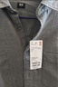 优衣库男女装法兰绒衬衫长袖衬衣纯棉薄外套25新款478118 480773 480773/05天灰色 L 实拍图