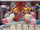 新新精艺 生日场景布置女孩生日气球装饰儿童桌飘宝宝周岁生日快乐粉色 实拍图