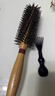 Creative art卷发梳子女男内扣梳猪鬃毛直发卷发梳木梳造型梳滚梳理发梳直纹款 实拍图