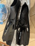 WATERTIME/水川 男女成人专业浮潜游泳训练长脚蹼蛙鞋潜水装备用品 黑M 实拍图