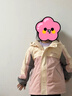 戴维贝拉（DAVE＆BELLA）童装防水衣服男童儿童外套女童秋冬宝宝加绒大童防风衣男孩女棉服 灰粉色DB4224558 100 cm（建议身高90-100cm） 实拍图