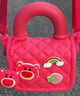 迪士尼（Disney）儿童挎包草莓熊粉红色公主3-6女童手提单肩零钱出游逛街新年礼物 实拍图