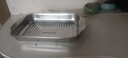 不锈钢烤鱼盘长方形深盘托盘鱼盘家用电磁炉专用烤鱼炉 双柄【36*22*5cm】浅款  无盖 实拍图