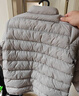 纳维凯尔儿童棉服新款男童外套女童上衣学生袄子中大童开衫保暖抗寒 横条立领浅灰 160 实拍图