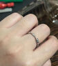 BJYLS999足银莫比乌斯戒指女素圈简约开口可调节指环男纯银食指戒尾戒 S999足银莫比乌斯戒指 实拍图