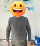 恒源祥【650克】羊绒衫男100%纯山羊绒半高圆领双股加厚毛衣针织打底衫 26001灰色（半高圆领) 【均重650克】 2XL 建议155-170斤  【礼盒包装】 实拍图