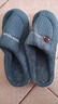小熊小兔踩屎感棉拖鞋女士厚底防滑冬季外穿居家情侣保暖学生男 小熊小兔棉拖-藏青色 42-43 适合41-42 实拍图