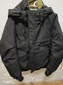 鸭鸭品牌正品派克羽绒服女士2025冬季新款户外工装连帽加厚保暖外套男 黑色 L (175) 实拍图