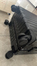 袋鼠（KANGAROO）铝框行李箱加厚复古皮手提拉杆箱商务结实耐用可坐人硬壳密码箱包 卡扣曜石黑【杯架+usb+支架】 26英寸 【畅销款】双封闭干湿分离 实拍图