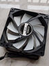 先马（SAMA）游戏风暴12CM无光 机箱散热风扇 黑框白叶/小3Pin+大D(4Pin)双接口/9扇叶/5V低电压启动/高效散热 实拍图