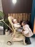 英氏YeeHoO风行遛娃神器高景观婴儿推车0-3岁可坐可躺可折叠轻便溜娃 风行云舒简咖【经典款】 实拍图