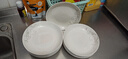 云鸿陶瓷10个盘子陶瓷菜盘子套装餐具组合水果盘家用圆形可爱吃菜碟子 10个盘子金枝(7英寸) 实拍图