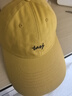 佰思腾帽子男女通用户外遮阳帽棒球帽钓鱼新情侣春秋鸭舌帽字母刺绣韩版百搭个性潮夏季时尚男士帽子 黄色小标 可调节（56-60cm) 实拍图