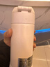 虎牌（TIGER）时尚清新保温杯（直饮盖+吸管盖） MMT-B35C-PV 奶白色 350ml 实拍图