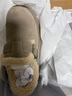 百丽厚底保暖毛毛鞋女2025冬新二层牛皮复古勃肯鞋JD009DM5 灰毛里 34 实拍图