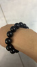 石玥珠宝精品14mm天然黑曜石手串本命年转运珠佛珠水晶手链男女士款礼物 实拍图