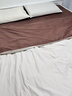 MIDO HOUSE铭都100支床上四件套纯棉四季磨毛床单被套 1.5m床单款 亚麻杏配红岩咖 实拍图